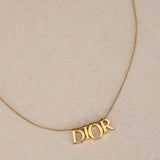 Dior Logo Letters Necklace