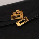 Hermès 2017 Noir Chevre Kelly Togo GHW