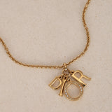 Dior Logo Crystal Necklace