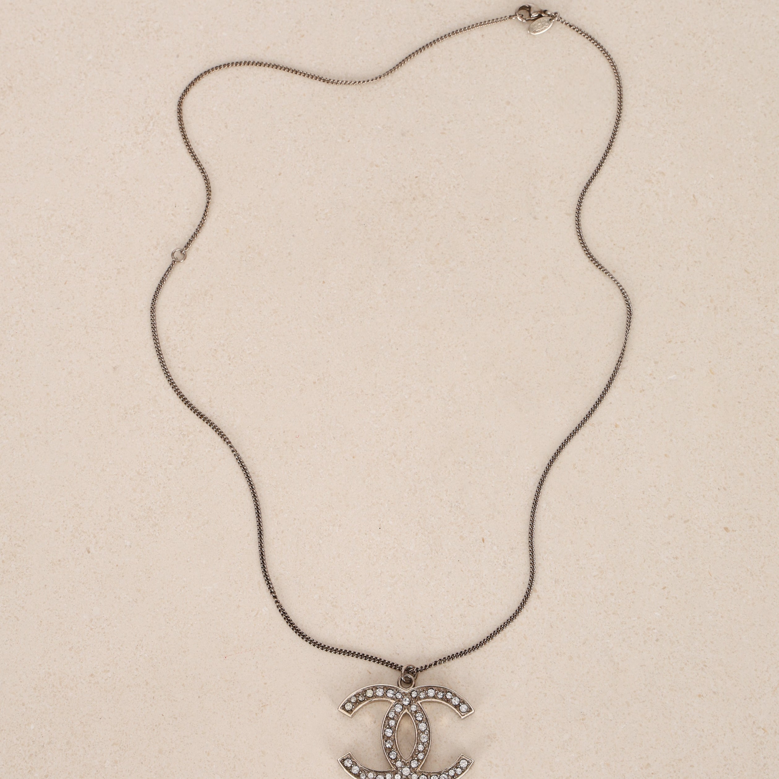 Chanel 2012 CC Rhinestone Necklace