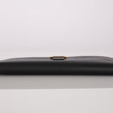 Hermès 1996 Noir Veau Courchevel Bearn Long Wallet GHW