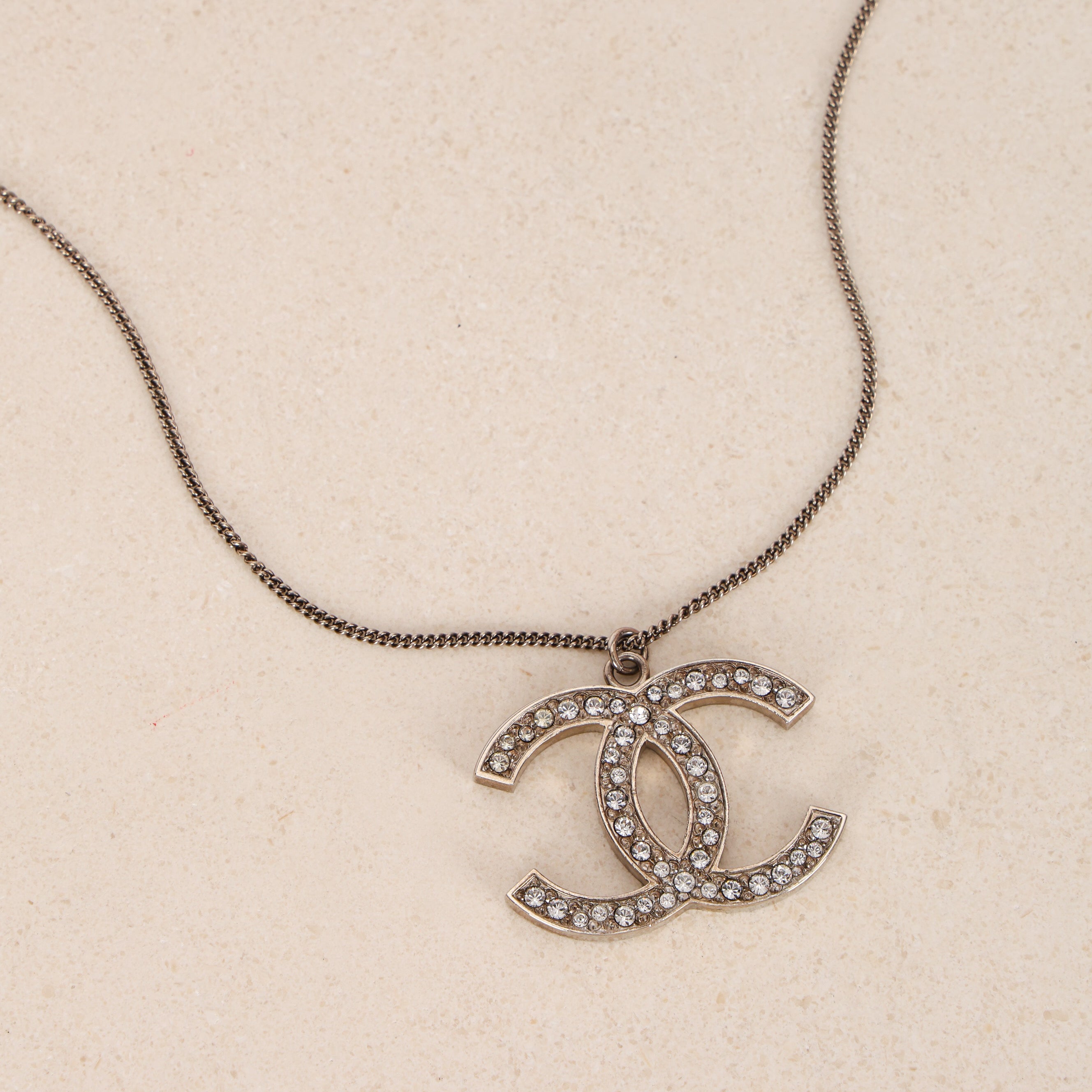 Chanel 2012 CC Rhinestone Necklace