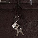 Hermès 2008 Chocolat Togo Birkin 35 Retourne PHW
