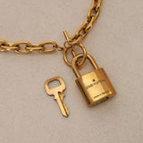 Louis Vuitton Lock & Key Necklace