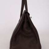 Hermès 2008 Chocolat Togo Birkin 35 Retourne PHW