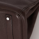 Hermès 2008 Chocolat Togo Birkin 35 Retourne PHW