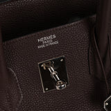 Hermès 2008 Chocolat Togo Birkin 35 Retourne PHW