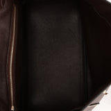 Hermès 2008 Chocolat Togo Birkin 35 Retourne PHW