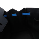 Hermès 1994 Bleu France and Bleu Indigo Courchevel Birkin 35 Retourne GHW