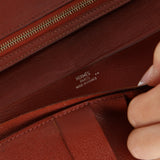 Hermès 2004 Rouge H Niloticus Crocodile Bearn Long Wallet GHW
