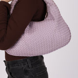 Bottega Veneta Lilac Intrecciato Medium Hobo