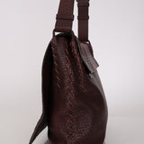 Bottega Veneta Buffalo Full Flap Messenger Bag
