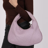 Bottega Veneta Lilac Intrecciato Medium Hobo