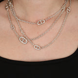 Hermès Sterling Silver Farandole Necklace 160 Necklace