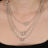 Hermès Sterling Silver Farandole Necklace 160 Necklace