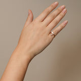 Bvlgari 18K Yellow Gold Mother of Pearl and Diamond Divas' Dream Ring, Size US 4.5