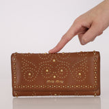 Miu Miu Western Studded Long Wallet
