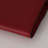 Hermès 2017 Rouge Grenat Epsom Enamel Constance Long Wallet GHW