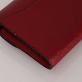 Hermès 2017 Rouge Grenat Epsom Enamel Constance Long Wallet GHW