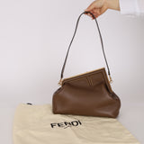 Fendi Chocolate Medium First Clutch