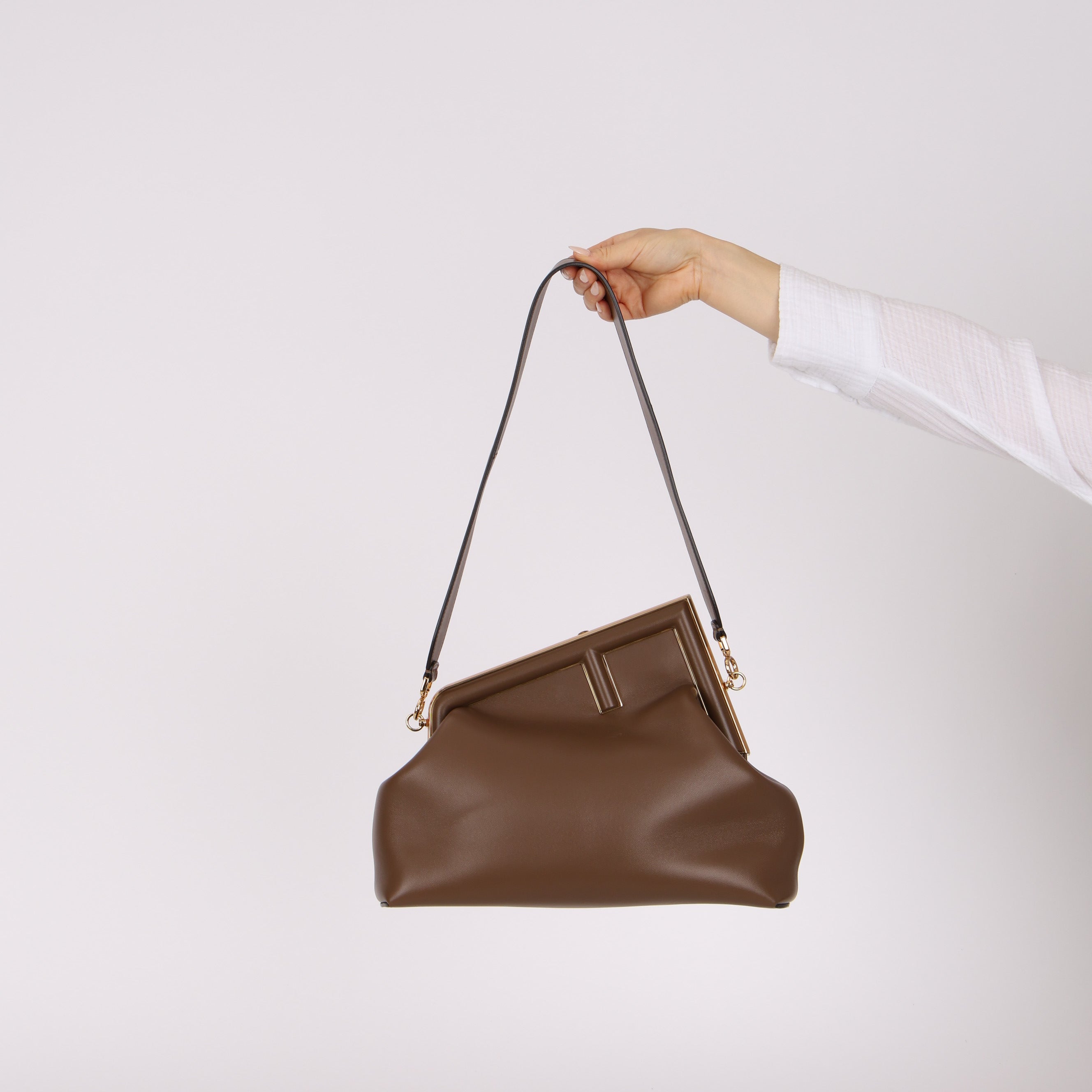Fendi Chocolate Medium First Clutch