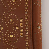 Miu Miu Western Studded Long Wallet