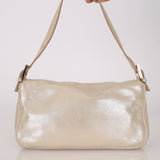 Fendi Metallic Gold Crystal Baguette