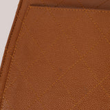 Chanel 1998 Caramel Caviar Trapezoid Single Flap Kelly Shoulder Bag 24K GP