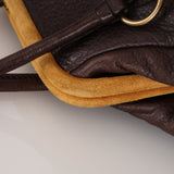 Ultra-Rare Archive Miu Miu Leather Dual Kisslock Frame Shoulder Bag