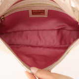Fendi Metallic Gold Crystal Baguette