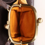 Ultra-Rare Archive Miu Miu Leather Dual Kisslock Frame Shoulder Bag