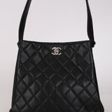 Rare Chanel 1996 Caviar Double-Sided Turnlock Shoulder Kelly