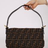 Rare Fendi Zucca Baguette GHW