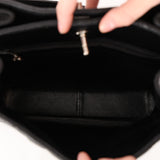Rare Chanel 1996 Caviar Double-Sided Turnlock Shoulder Kelly