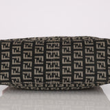 Fendi Charcoal and Coral Zucchino Mini Pochette