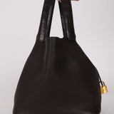 Hermès 2019 Ebene Clemence and Alligator Picotin Touch 22 GHW