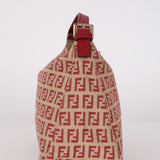 Fendi Beige and Raspberry Zucchino Mini Pouch
