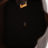 Hermès 2019 Ebene Clemence and Alligator Picotin Touch 22 GHW