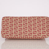Fendi Beige and Raspberry Zucchino Mini Pouch