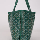 Goyard Green Goyardine Reversible Mini Anjou with Pouch