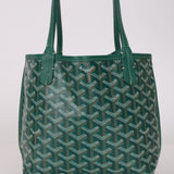 Goyard Green Goyardine Reversible Mini Anjou with Pouch