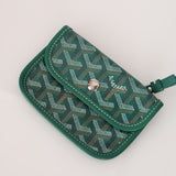 Goyard Green Goyardine Reversible Mini Anjou with Pouch