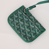 Goyard Green Goyardine Reversible Mini Anjou with Pouch
