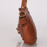 Chloe Brown Leather Paddington Pochette Bag