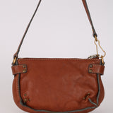 Chloe Brown Leather Paddington Pochette Bag