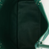 Goyard Green Goyardine Reversible Mini Anjou with Pouch