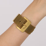 Chanel 1994 Mesh Belt Bracelet 24K GP