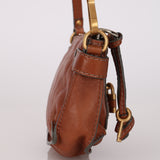 Chloe Brown Leather Paddington Pochette Bag