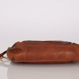 Chloe Brown Leather Paddington Pochette Bag