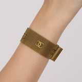 Chanel 1994 Mesh Belt Bracelet 24K GP